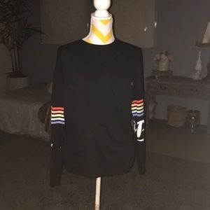 Pink rainbow long sleeved shirt